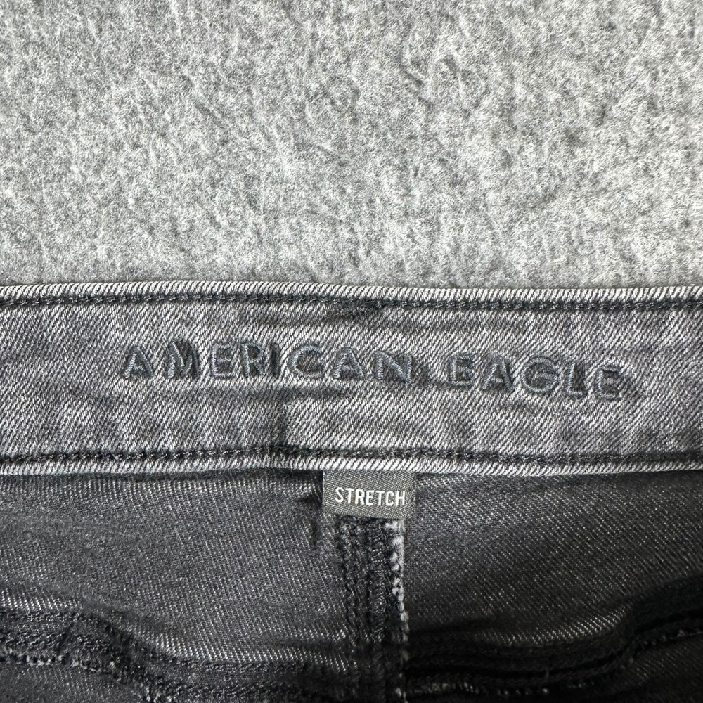 American Eagle Outfitters Womens Size 4 Gray High Rise Skinny Stretch Jeans - Picture 3 of 8